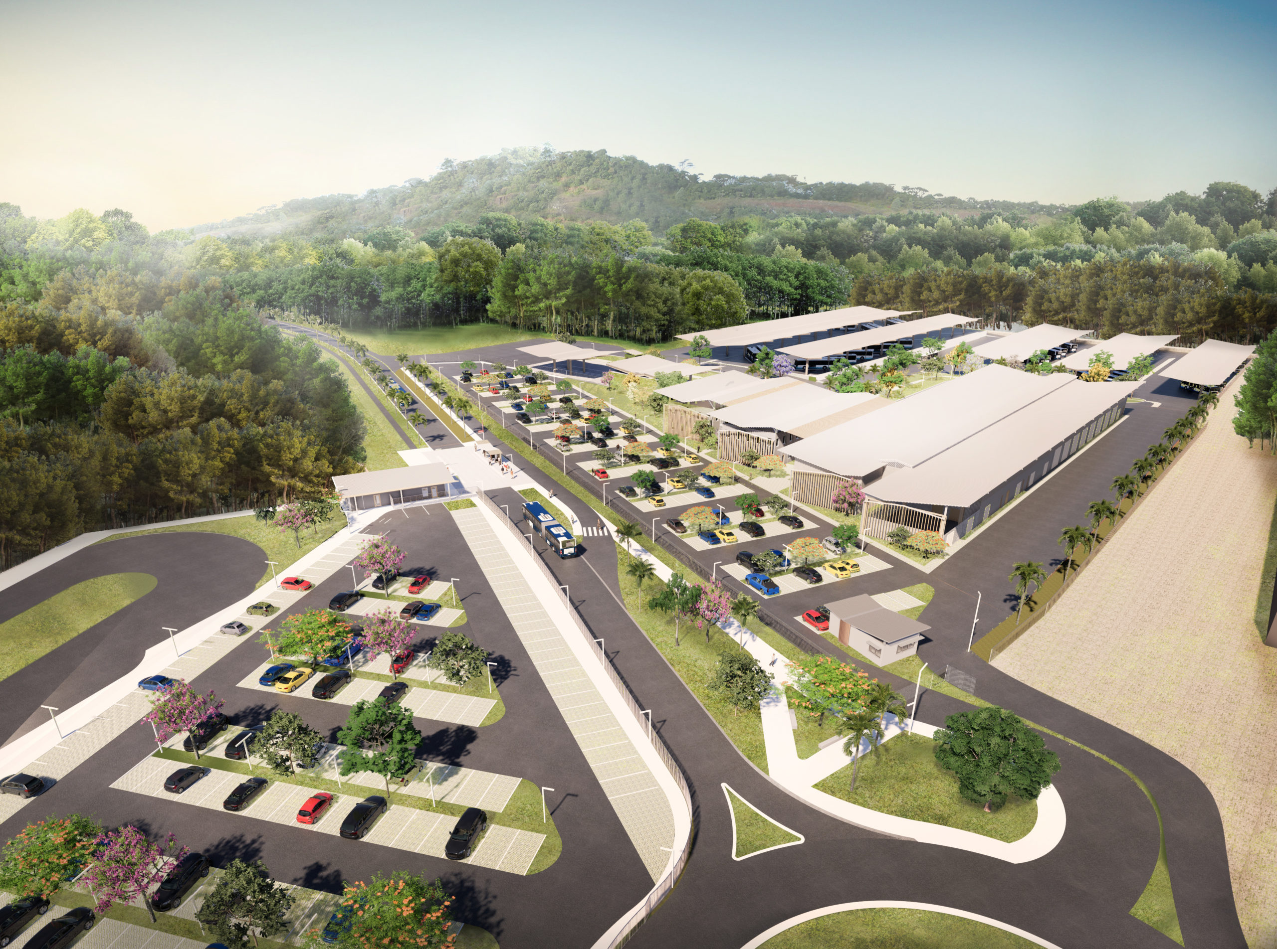 Le futur Centre de maintenance et de remisage de Yanéo