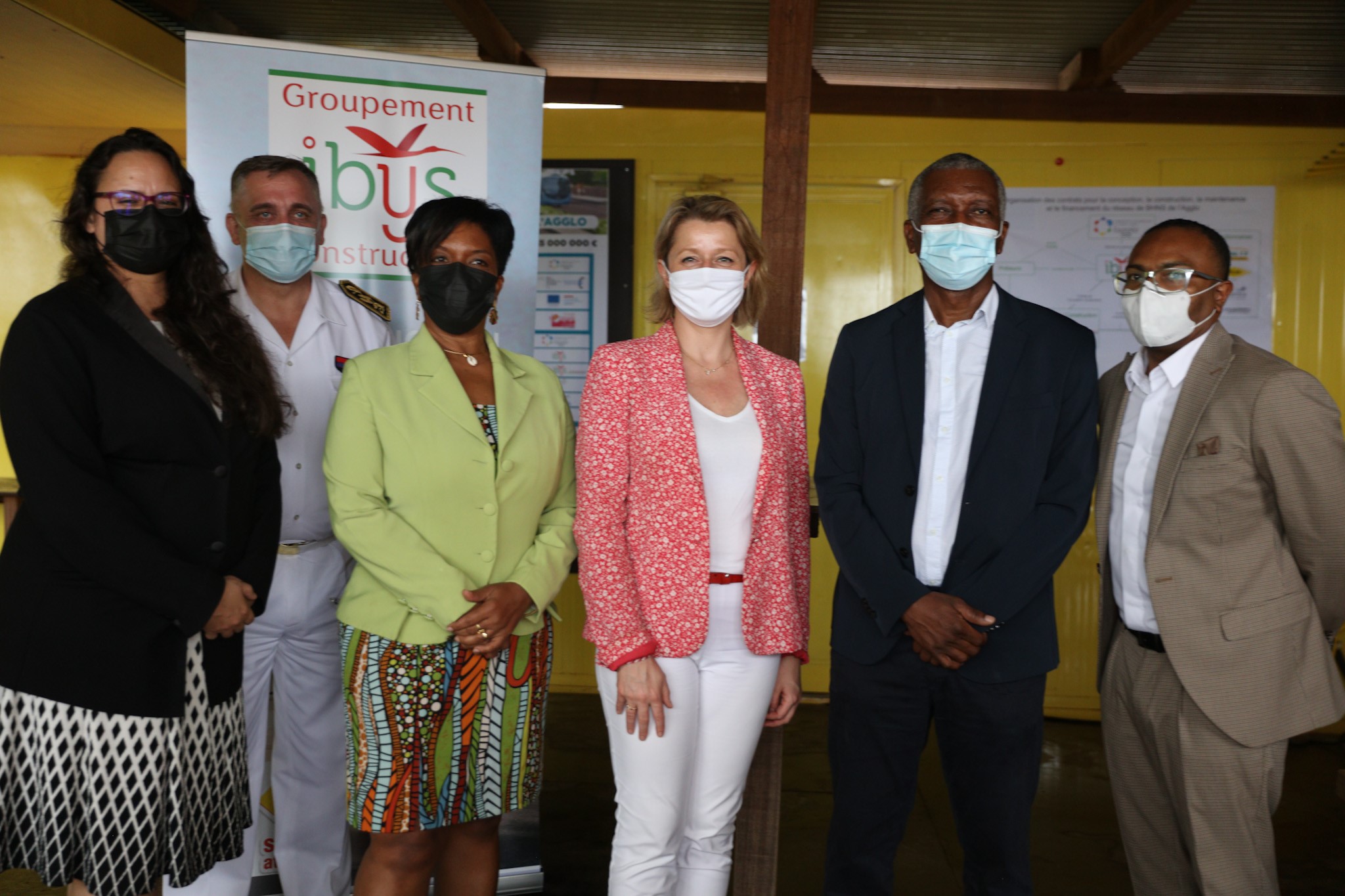 Visite ministérielle du chantier de Yanéo, le 1er TCSP de l’Agglo