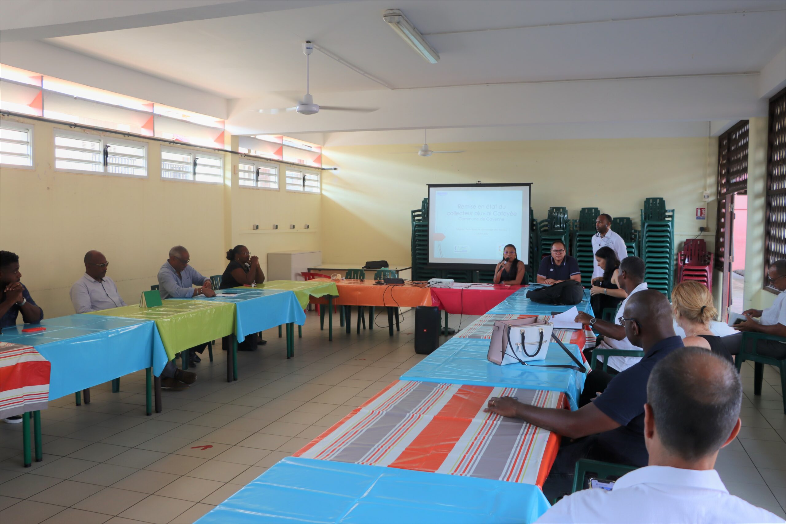 Réunion d’information sur les travaux de réhabilitation du collecteur pluvial de la rue Justin Catayée