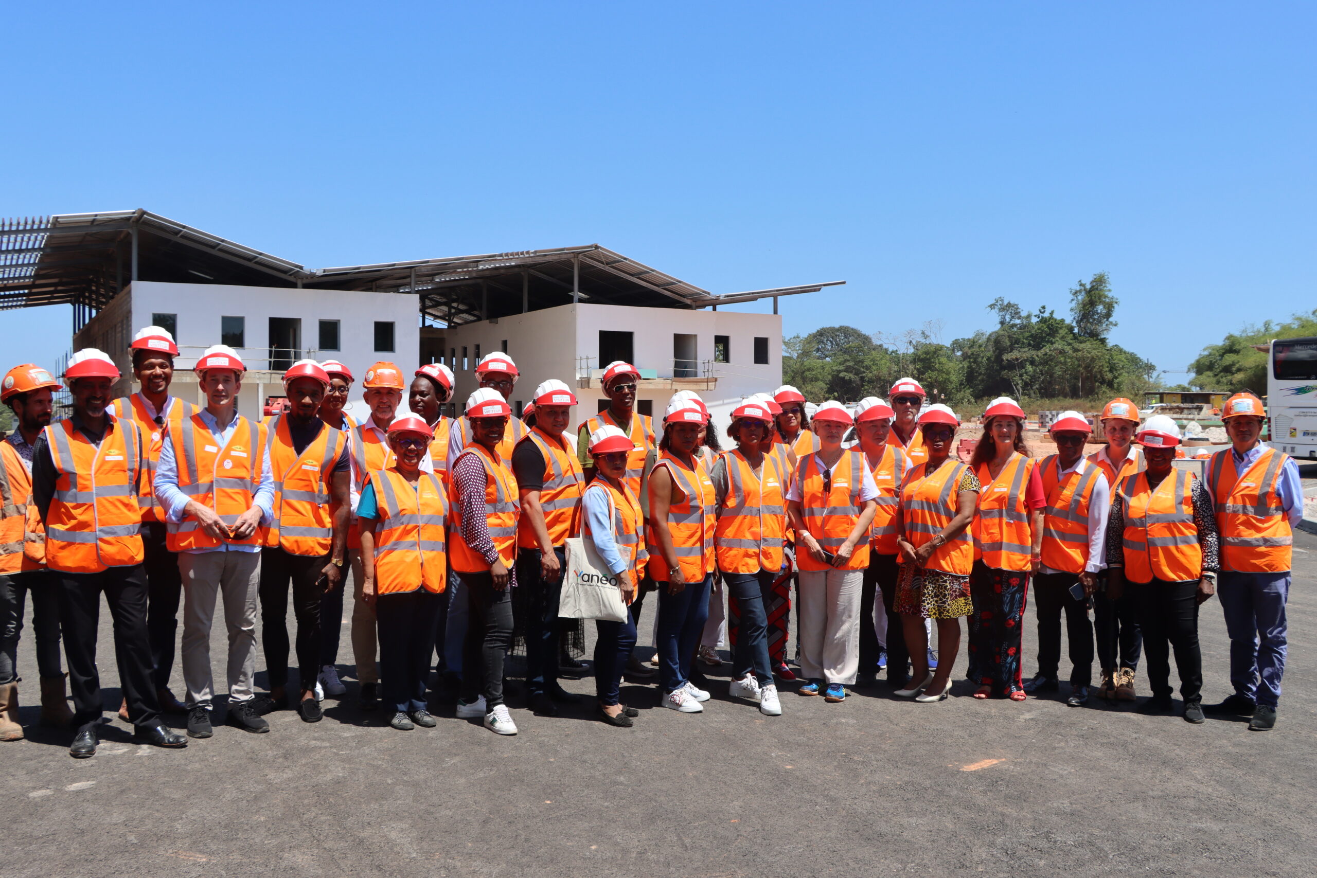 Les rapporteurs de la Commission Européenne en visite sur le chantier de Yanéo, 1er TCSP de l’Agglo