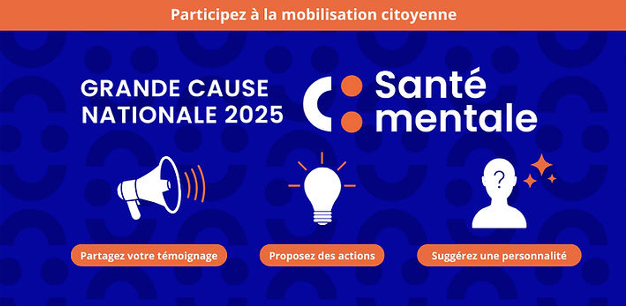 Participez à la mobilisation citoyenne pour la santé mentale !